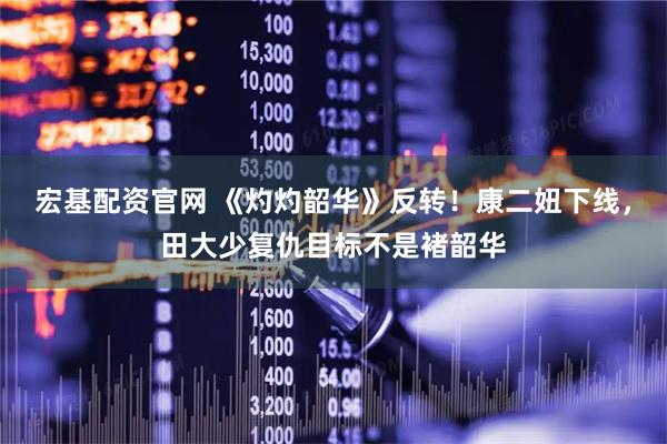 宏基配资官网 《灼灼韶华》反转！康二妞下线，田大少复仇目标不是褚韶华