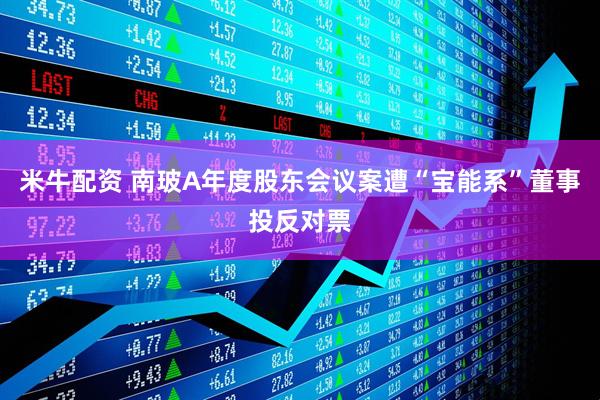 米牛配资 南玻A年度股东会议案遭“宝能系”董事投反对票